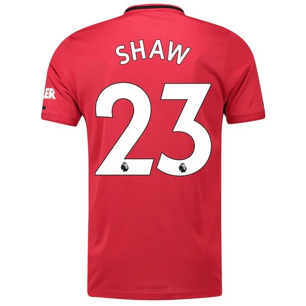 Maillot Football Manchester United NO.23 Shaw Domicile 2019-20 Rouge